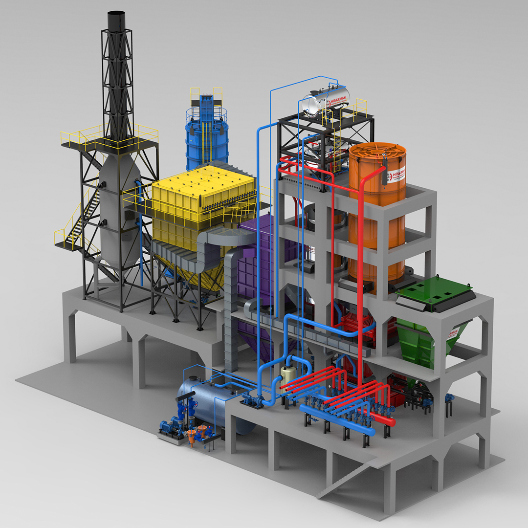 Akışkan yataklı kızgın yağ kazanı